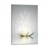 Lotus Floral Canvas Prints Art for Zen Office