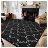 HOMORE Geometric Shag Rug for Bedroom  5 x7