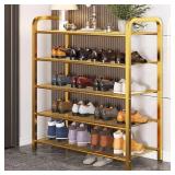 Shoe Rack 5 Tier  31 5  Metal Shoe Organizer