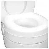 HealthSmart Raised Toilet Seat Riser That Fits