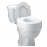 Carex Raised Toilet Seat with 300 Lb Weight