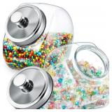 OFFSITE Set of 2 Glass Slanted Storage Jar 150