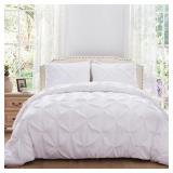OFFSITE SunStyle Home Pinch Pleated Duvet Cover