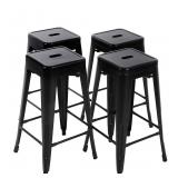 OFFSITE FDW Metal Bar Stools Set of 4 Counter