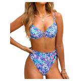 OFFSITE CUPSHE Women Swimsuit Bikini Set High