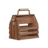 OFFSITE Studio Mercantile Wooden 6 pack Bottle