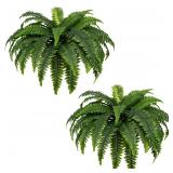 Fake Ferns   Set of 2 Artificial Fern 35 Leaves