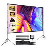 Projector Screen and Stand 180 Inch  LEORFI