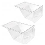 2 PACK  UPGRADED 240337103 Crisper Bin Drawer