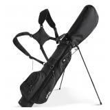 Small Golf Bag  3 Divider Fit Up to 8 Clubs