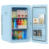 22L Mini Fridge for Bedroom  30 Cans Portable
