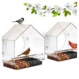 Nature Anywhere Window Feeders  2  Polycarbonate