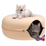 MAMI BABI Cat Donut Cave  Cat Tunnel Bed for