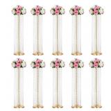 Set of 10 Luxury Crystal Metal Flower Stand   35