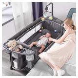 ADOVEL Baby Bassinet Bedside Crib  Pack and Play