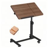 Adjustable Over Bed Table with Wheels Bed Desk