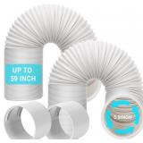 HOXHA 2 Pack Portable Air Conditioner Hose with