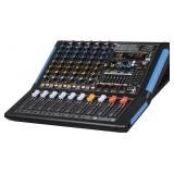 Professional Eight Channel Audio Mixer with USB