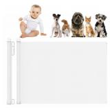 Retractable Baby Gate  Indoor Pet Dog Safety