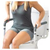 Vive Toilet Safety Rail   Adjustable Grab Bar