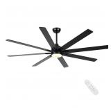72 inch black ceiling fan with Lights and Remote
