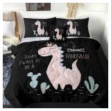Sleepwish Cute Dinosaur Princess Comforter Set