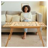 TEAKMAMA 27 6  Tall Wood Puzzle Table 1500