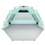 Oileus XX Large Pop Up Beach Tent Sun Shelter