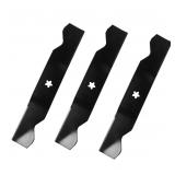 3 Pack  Replacement Lawn Mower High Lift Blades