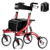 HEAO Rollator Walker with Seat for Seniors 4 x