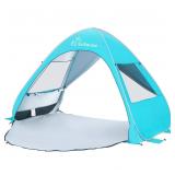 WolfWise UPF 50  Easy Pop Up 4 Person Beach Tent