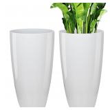 21 inch Tall Planter  Indoor Outdoor Planter Set