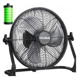 Rechargeable Battery Powered Floor Fan  12 Inch