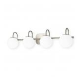 Mid Century Modern Brushed Nickel Bathroom