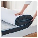 LINSY LIVING Memory Foam Mattress Topper Full  3