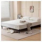 Tool Free Easy Assembly Low Bed Frame King  7