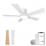 52 Inch Ceiling Fan with Light  Flush Mount