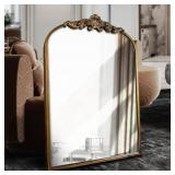 Arched Mirror Gold Traditional Vintage Ornate