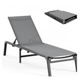 Aluminum Chaise Lounge Ourdoor   Foldable