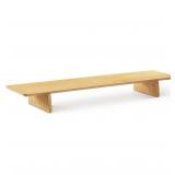 Navaris Dual Monitor Stand Riser   Real Wood