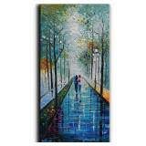 Tyed Art  Landscape Oil Painting On Canvas