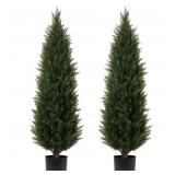 Artificial Topiary Tree Two 4FT Artificial Cedar
