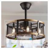 Farmhouse Fandelier Ceiling Fan with Light  6