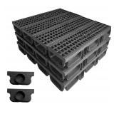 HDPE Trench Drain System 19 7Lx5 5Wx3 7H in