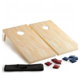 Solid Wood Premium Cornhole Set  4  x 2  or 3  x