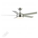 YUHAO 52 inch Brushed Nickel Ceiling Fan with