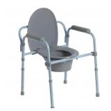 Steel Folding Frame Commode