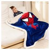 COSUSKET Kids Spiderman Throw Blanket  Signed