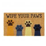 Wipe Your Paws Natural Coir Doormat Anti Slip