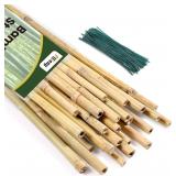 Pllieay 25Pcs Plant Stakes  4FT Plant Support